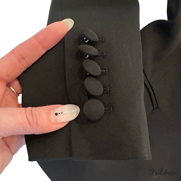 Roberto Cavalli Black Tailored Blazer SZ 40 US 4 - Picture 10 of 15